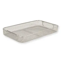 Coș din sârmă din oțel inoxidabil 405 × 255 mm, înălțime 50 mm (1 buc)