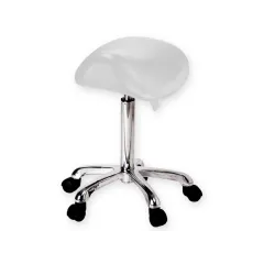 Scaun ergonomic ERGO cu șa, reglabil în înălțime, alb
