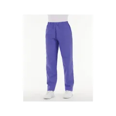Pantaloni medicali unisex din bumbac 100%, albastru indigo, mărimea XL