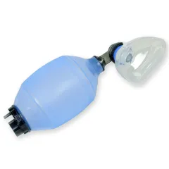 Balon resuscitator din silicon cu mască N°4 pentru adulți, autoclavabil 134°C, volum 1600 ml