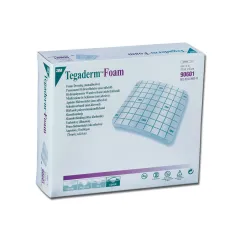 Pansament spumă Tegaderm 3M HP Foam 10 × 10 cm, nesteril, neadeziv (cutie 10 buc)