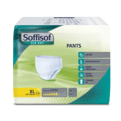 Chiloți absorbanti Soffisof Air Dry pentru incontinență moderată, X-Large, 135–160 cm (cutie 48 buc)
