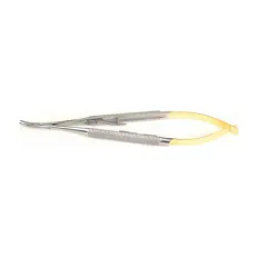 Portac de ace microchirurgical Barraquer cu carbură de tungsten, vârfuri netede, 13 cm (1 buc)