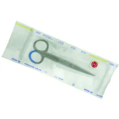 Foarfece chirurgicale sterile de unică folosință, vârf ascuțit/ascuțit, drepte, 13 cm (cutie 25 buc)