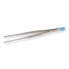 Pensetă anatomică dreaptă sterilă pentru pansamente 13 cm (cutie 25 buc)