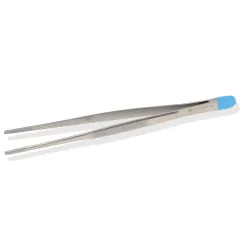 Pensetă anatomică dreaptă sterilă pentru pansamente 16 cm (cutie 25 buc)