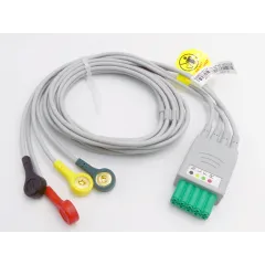 Cablu ECG cu 4 derivații pentru monitorul 54400 – piesă de schimb (necesită cablu 54407)