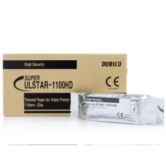Hârtie termică pentru videostampante Durico compatibilă Sony UPP-110HD, 110 × 20 m (cutie 5 buc)