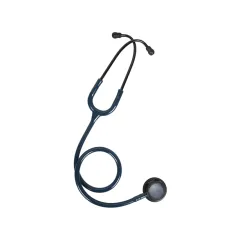 Stetoscop Gima Evolve cu cap dublu, cap integral negru și tub albastru ceresc (1 buc)