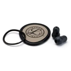 Kit accesorii stetoscop 3M Littmann Lightweight negru – membrană reglabilă, inel, manșon clopot, olive (1 kit)