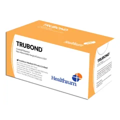 Fir de sutură chirurgical neabsorbabil TRUBOND calibru 2, ac semicircular 45 mm, 100 cm, verde (cutie 12 buc)