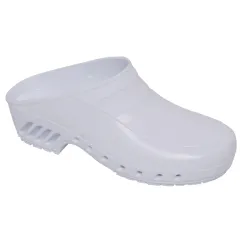 Saboți medicali GIMA fără perforații, mărimea 37, albi (pereche)