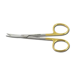 Foarfece Iris curbe 11,5 cm cu carbură de tungsten Gold Line