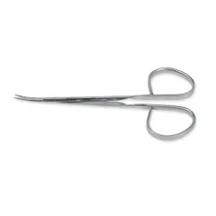 Foarfece micro Ribbon din oțel inoxidabil, curbe, 12 cm