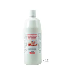 Apă Oxigenată (Hydrogen Peroxide) 3% - 1 litru - etichetă multilingvă GB, FR, IT, ES (cutie 12 buc)