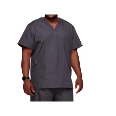 Bluză medicală unisex Cherokee Originals cu decolteu în V, mărimea M, culoare pewter