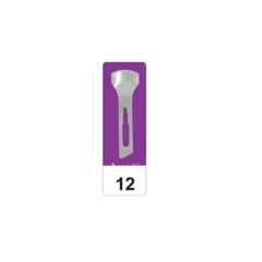 Lame gouge chirurgicale din oțel carbon nr. 12, sterile (cutie 50 buc)
