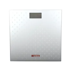 Cântar electronic de baie cu platformă din sticlă securizată gri, capacitate 150 kg