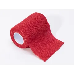 Bandaj elastic coeziv din material netesut 4,5 m × 7,5 cm, roșu (cutie 10 buc)