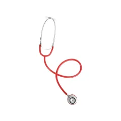 Stetoscop dual Yton cu capsula din aluminiu, roșu (1 buc)