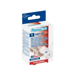 Bandaj elastic coeziv autoadeziv Pharmadoct 2,5 m × 6 cm (cutie 6 buc)