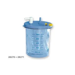 Recipient 1 litru fără capac pentru pungi de unică folosință Flovac (1 buc)