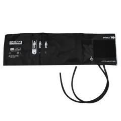 Manșetă pentru tensiune arterială cu 2 tuburi, adult large obez, 62 × 17,5 cm, negru (1 buc)