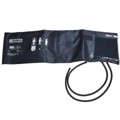 Manșetă pentru tensiune arterială cu 2 tuburi, adult large obez, albastru, 62 × 17,5 cm (1 buc)