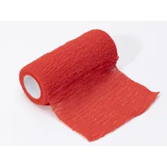 Bandaj elastic coeziv roșu 4 m × 8 cm (cutie 10 buc)