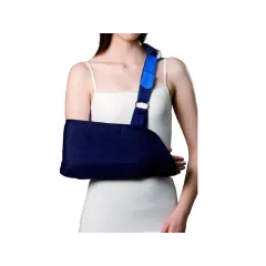 Eșarfă de susținere pentru braț din material textil, mărimea XL, albastru închis