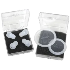 Kit piese de schimb pentru stetoscop Gima Evolve – transparent: 2 diafragme flotante + 2 perechi de olive (1 kit)