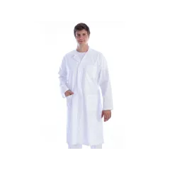 Halat medical alb bărbați, bumbac/poliester, mărimea L