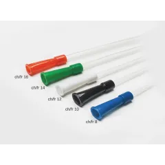 Cateter Nelaton feminin steril ch/fr 14 (verde închis), 18 cm, PVC fără ftalați (cutie 100 buc)