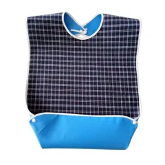 Bavetă impermeabilă pentru adulți, reutilizabilă, 46 × 76 cm – cu capse reglabile