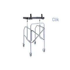 Cadru de mers pliabil cu suport antebrahial tip masă și 4 roți, Moretti , sarcina max. 130 kg