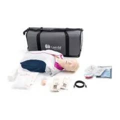 Manechin de resuscitare Laerdal Resusci Anne QCPR AED, torso cu geantă de transport