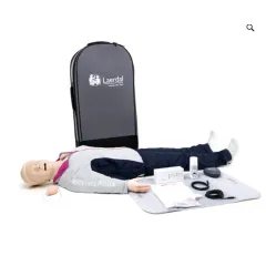 Manechin de resuscitare Laerdal Resusci Anne QCPR Airway Head, corp complet, cu troler