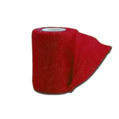 Bandaj elastic coeziv din material netesut 4,5 m × 10 cm, roșu (cutie 10 buc)
