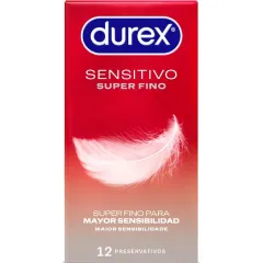 Prezervative Durex Super Thin Sensitive, 12 bucăți – ultra-subțiri
