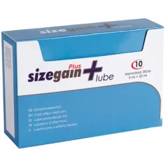 Lubrifiant intim cu efect de răcire 500 Cosmetics Sizegain Plus – 10 plicuri x 5 ml