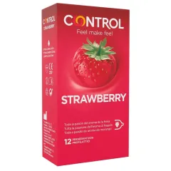 Prezervative Control Adapts cu Aromă de Căpșuni, 12 buc