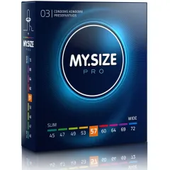 Prezervative MY SIZE PRO 57 mm — potrivire exactă, set 3
