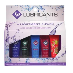 Lubrifiant intim aromat ID Juicy Lube – set 5 tuburi x 12 ml