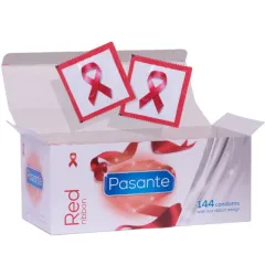 Prezervative Pasante Red Ribbon – cutie 144 bucăți