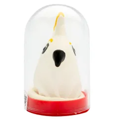 Prezervativ decorativ pictat manual Condomerie Parrot White