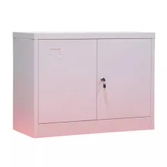 Fișet metalic, 2 uși, 1 poliță, 35 kg/poliță, 900x400x600mm, gri, B126 B4U, montat