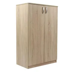 Dulap pentru birou Rubin din PAL 2 uși 3 rafturi 75x40x117 cm stejar sonoma