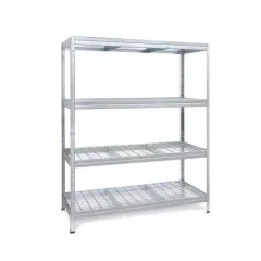 Raft metalic 4 polițe de sarma 300 kg/poliță 180x120x45cm Rism300 4N