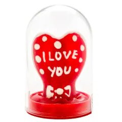 Prezervativ Decorativ CONDOMERIE Heart – I Love You, pictat manual