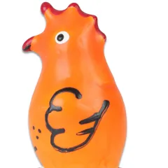 Prezervativ decorativ pictat manual Condomerie Rooster